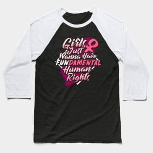 Woman & Human Rights - Feminist Quote Gift Baseball T-Shirt